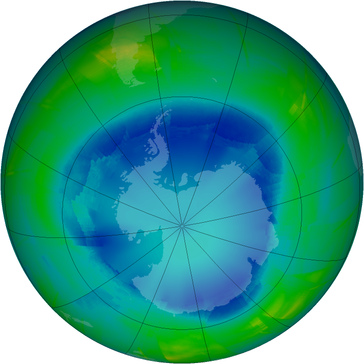 Ozone Map 2009-08-16